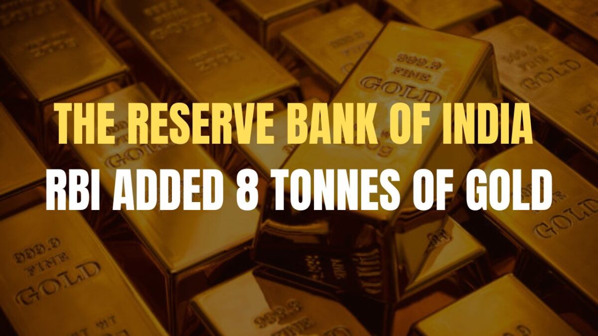 RBI Adds 8 Tonnes of Gold to Reserves in November 2024