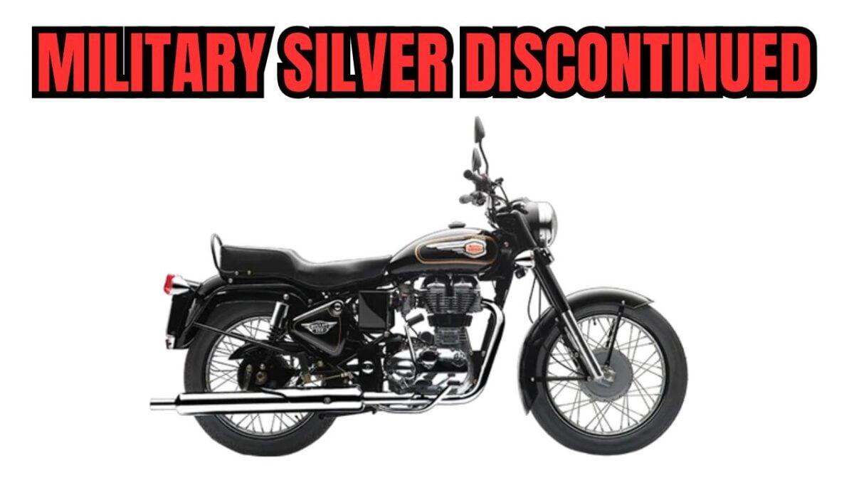 Royal Enfield Bullet 350 Military Silver colour discontinued