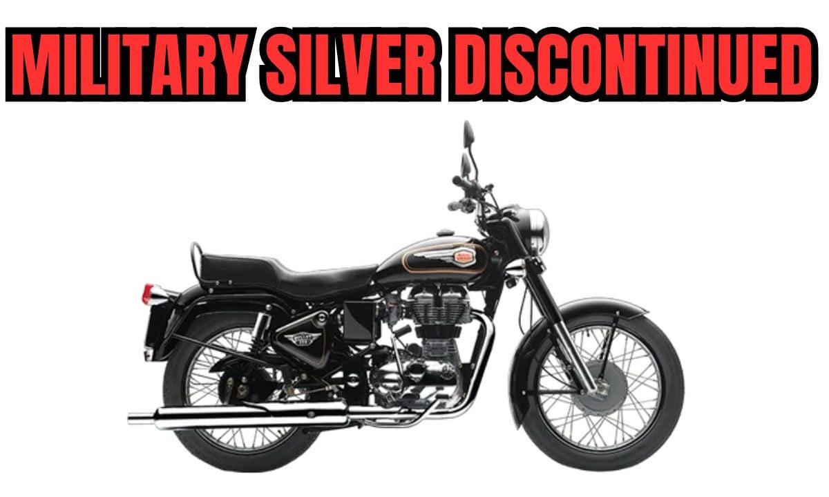 Royal Enfield Bullet 350 Military Silver colour discontinued