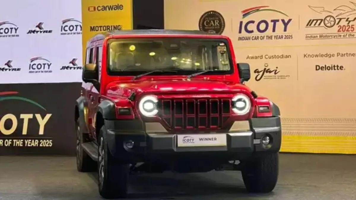 Mahindra Thar Roxx Wins 2025 Indian Car of the Year Award!