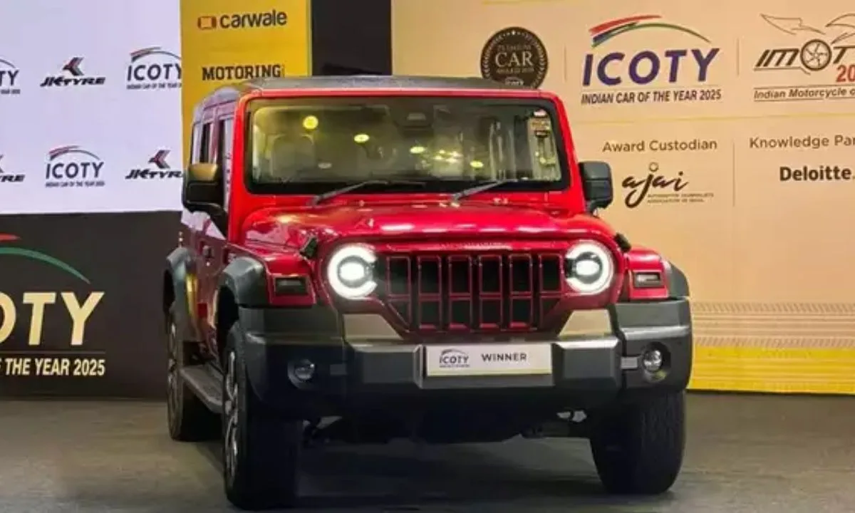 Mahindra Thar Roxx Wins 2025 Indian Car of the Year Award!